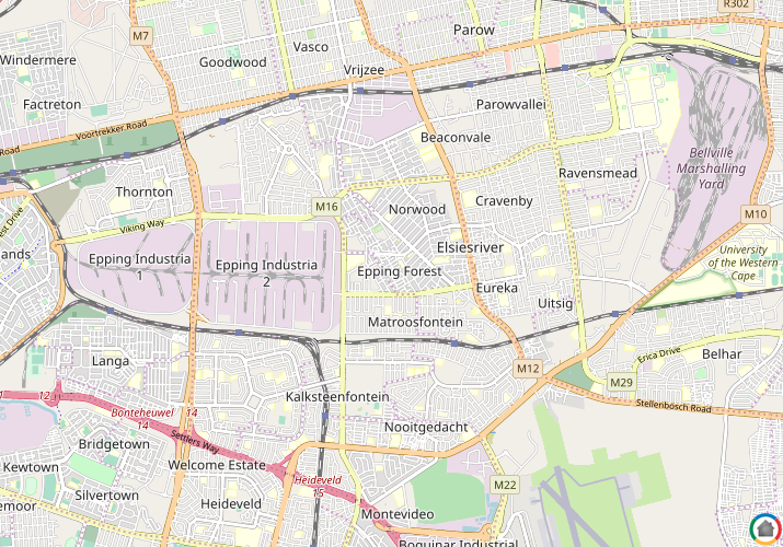 Map location of Epping Forest